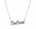 Mom Nickname Enamel Necklace - Image 