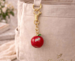 Chic Apple Charm Keychain - Image 