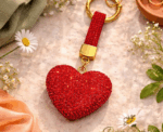 Sparkling Heart Charm Keychain - Image 