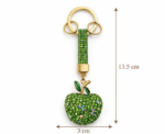 Sparkling Apple Charm Keychain - Image 