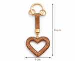 Sparkling Heart Charm Keychain - Image 