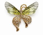 Whimsical Fairy Wing Butterfly Brooch - Image 