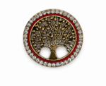 Sparkling Tree Of Life Symbol Of Growth Brooch - Image 