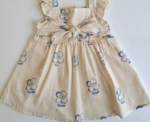Floral blue Muslin dress 9M-3y - Image 