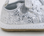 Geometric 3D silver sneakers - Image 
