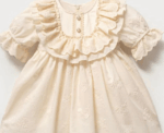 Vintage Blossom Lace Dress 9M-3Y - Image 