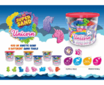 Super Sand Unicorn Bucket 400g Kinetic Sand With Unicorn Moulds - Image 