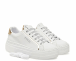 Guess - Ameria White & Gold Sneakers Women - Image 