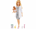 Barbie Baby Doctor Playset With Blonde Barbie Doll - Image 