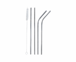 Stainless Steel Straw and Cleaner Set - Image 
