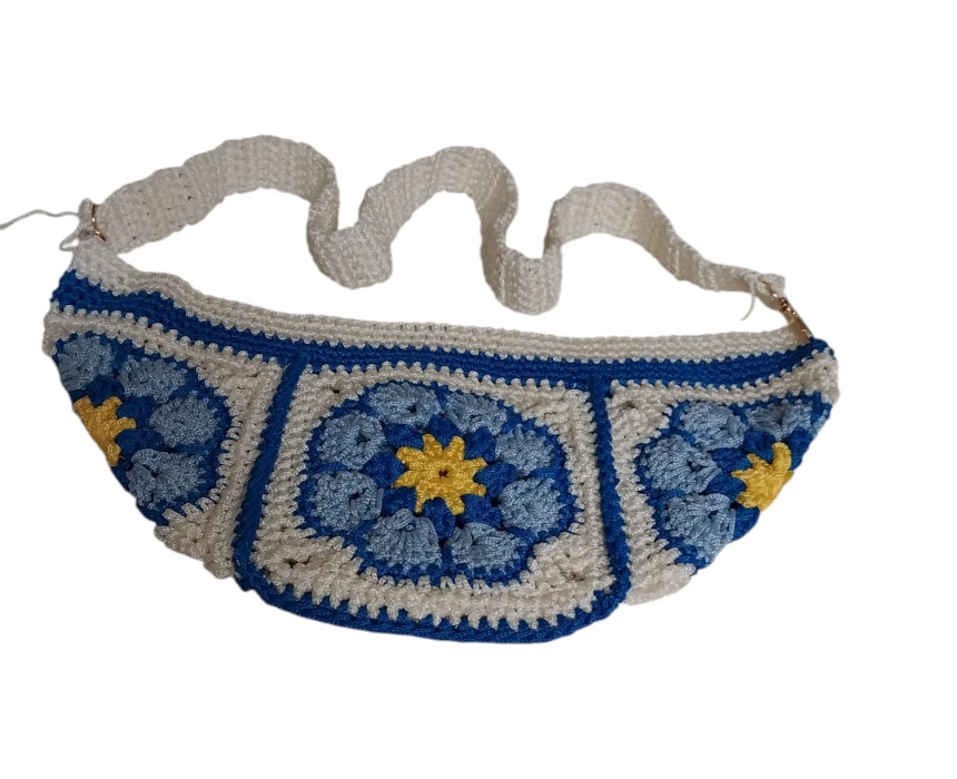 20250908_165036 Blue and Off White Crossbody Bag - Image 1