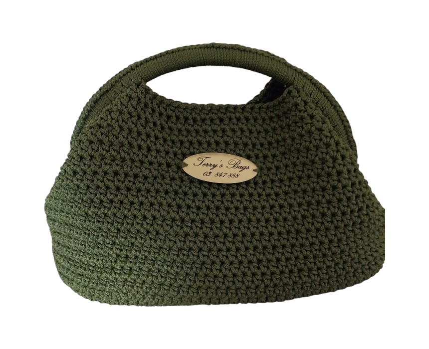 20251121_111930 Olive Green Large Oval Clutch - Image 1