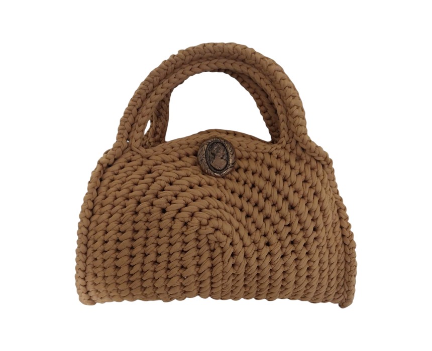 20251121_135633 Camel Crochet Handbag - Image 1