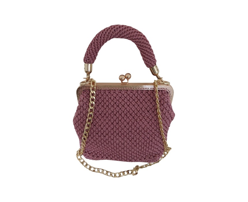20251121_135936 Rose Vintage Evening Crochet Handbag - Image 1