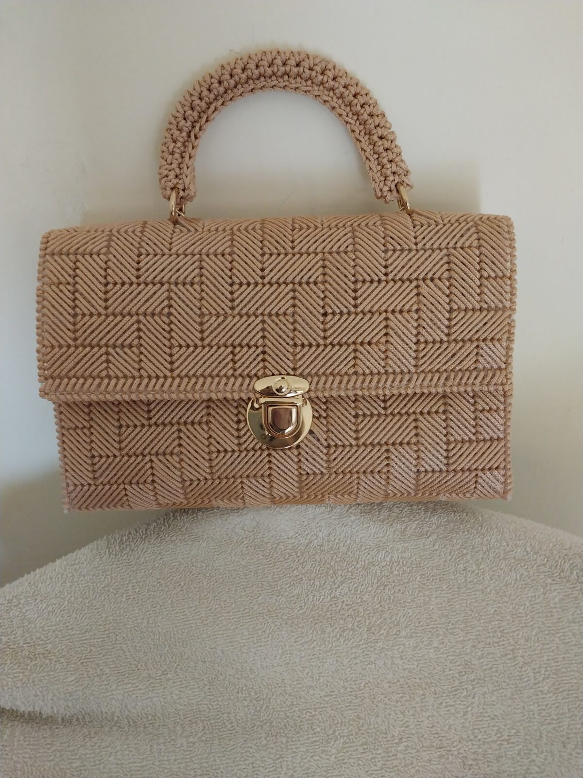 Golden Rose Chic Handbag - Image 