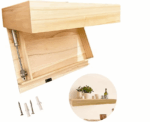 Push-Open Decorative Wall-Mounted Hidden Storage Utility Shelve - Image 