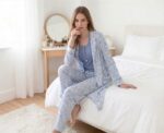 Doucette Women’s 3-Piece Robe & Pyjama Set in Blue - Image 
