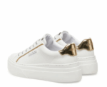 Guess - Ameria White & Gold Sneakers Women - Image 