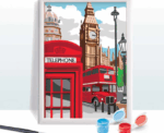 HappiHobbi Paint And Frame Paint By Numbers Majestic London - Image 