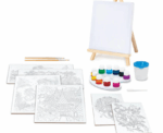 Painting Workshop Aquarelle Drawing Set With Wooden Easel - Image 