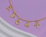 Family Initials with Mini Hearts - Image 