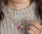 Enamel Heart Necklace - Image 