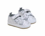 Geometric 3D silver sneakers - Image 