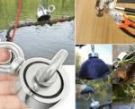 Double-Sided 48mm Metal Fishing Magnet Set in 3pcs - Image 