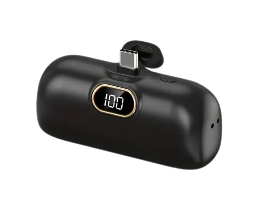 337 BYGP 5000mAh Mini Portable Charger in Black - Image 1