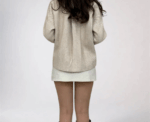 Elise Jacket In Beige - Image 