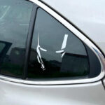 Iron Man Reflective Car Sticker – Luminous White Decal | Waterproof Safety Light - Image 