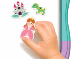 READY TO PLAY DOUBLE SIDED BOARD AND STORYBOOK MAGNETIC PLAYSET - Image 