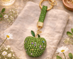 Sparkling Apple Charm Keychain - Image 