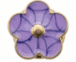 Enamel Flower Button Covers Dainty Floral Shirt Clips 1.5 Cm Brooch - Image 