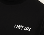 UNISEX - Don't Care T-Shirt - Black - Image 