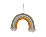 Rainbow Pom Pom Cotton Wall Hanging - Image 