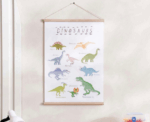 Dinosaurs Canvas Framed Wall Art - Image 