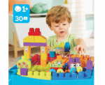 MEGA BLOKS First Builders Toddler Blocks Toy Build In Learn Portable Activity Table - Image 