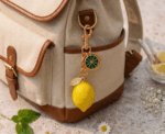 Citrus Lemon Charm Keychain - Image 