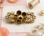 Floral Waist Adjusters Gold And Silver - Image 