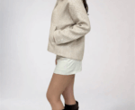 Elise Jacket In Beige - Image 
