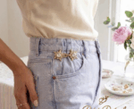 Star Rhinestone Waist Adjusters Gold And Dark Silver - Image 