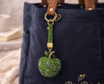 Sparkling Apple Charm Keychain - Image 