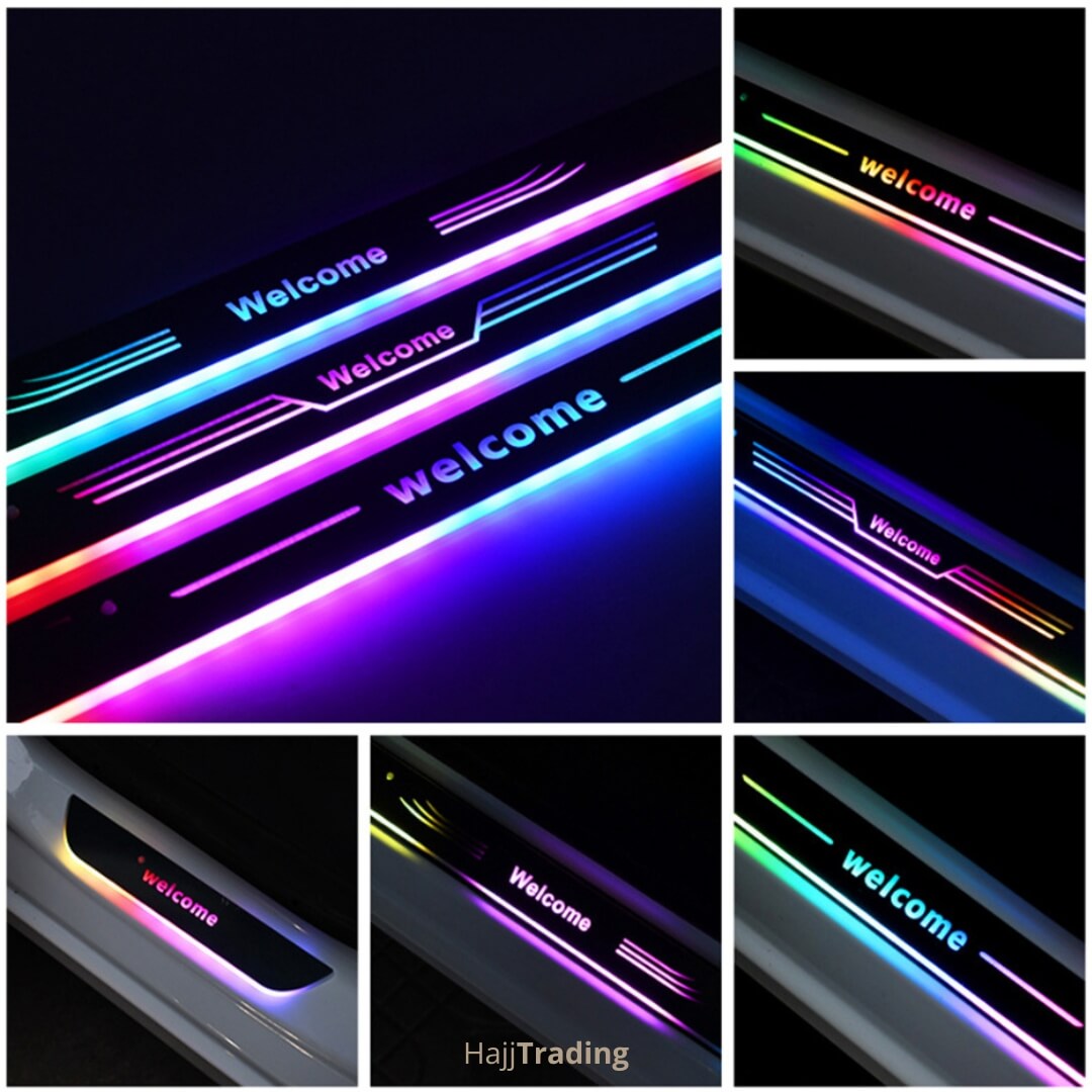 7 Universal Car Magnetic Door Pedal Lights – RGB 7-Color, Rechargeable, Sensor Activated - Image 1