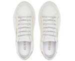Guess - Ameria White & Gold Sneakers Women - Image 