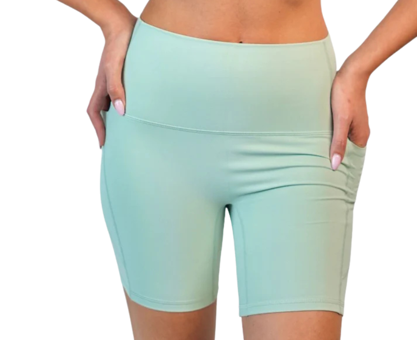9 She Rises Yoga Shorts - Image 1