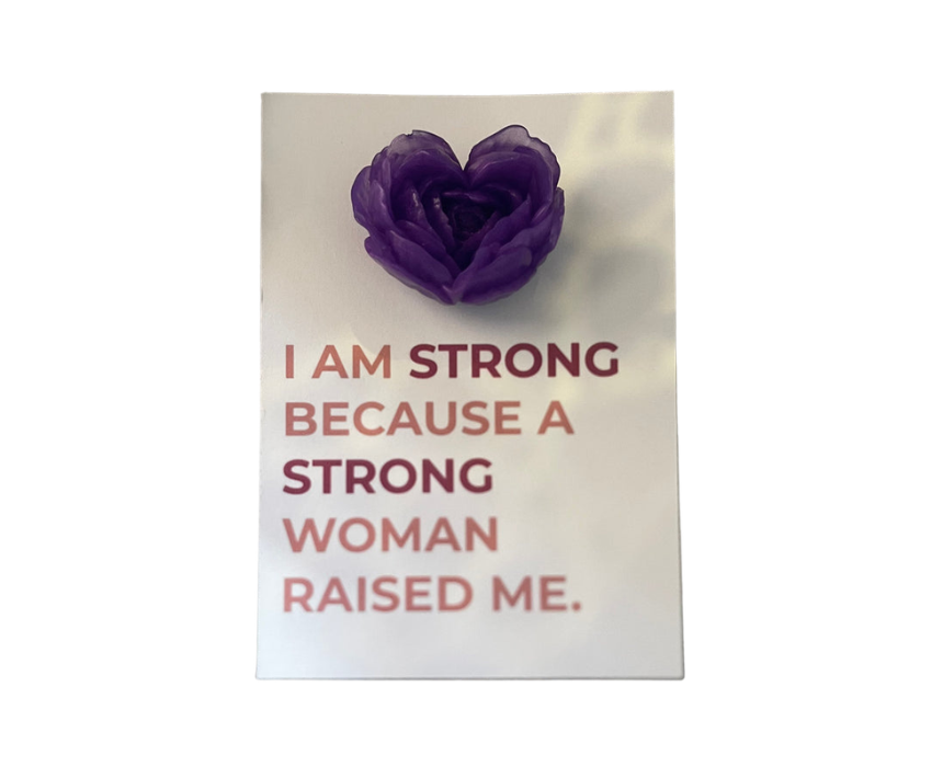 9 Strong Woman Rose Soap in Purple - Image 1