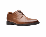Clarks Whiddon Cap Oxford in Dark Brown Leather - Image 