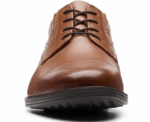 Clarks Whiddon Cap Oxford in Dark Brown Leather - Image 