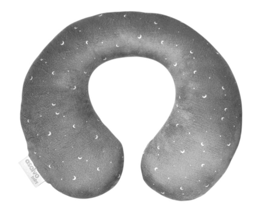 ALA21205_1-768x768 Asalvo Kids Travel Neck Grey Cervical Pillow - Image 1